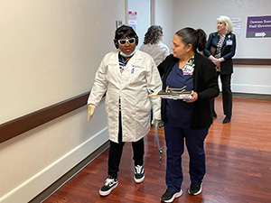 CHRISTUS Associate undergoing a dementia stimulation