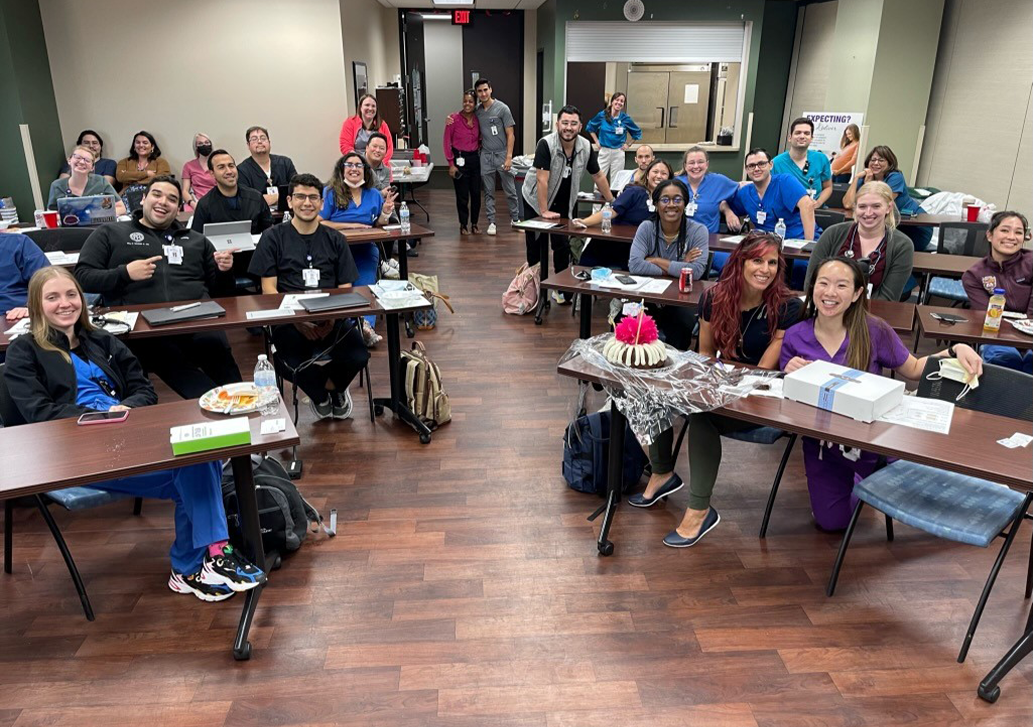 CHRISTUS Santa Rosa residents in a classroom ready to learn