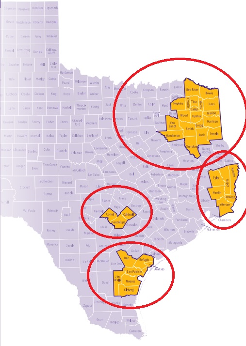 texas coverage map